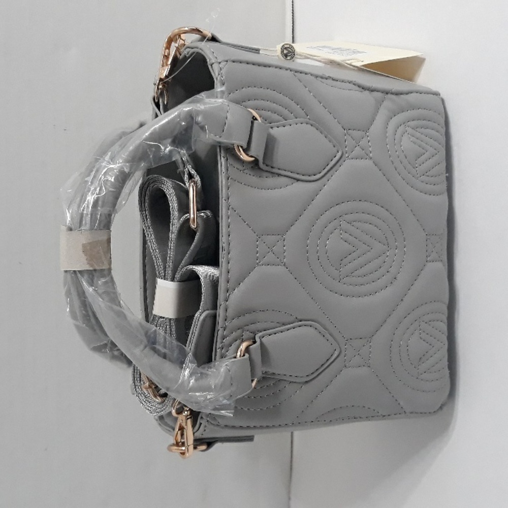 Valentino Orlandi Vegan Leather Light Gray Satchel Bag *NWT* - Picture 3 of 7